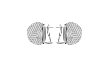 Rhodium Plated | Clip Earrings